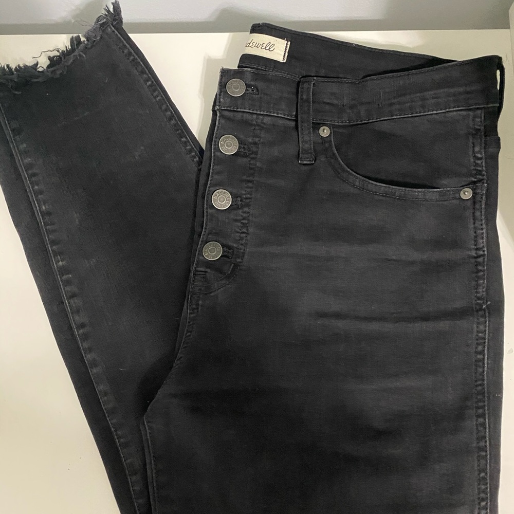 Black Madewell 10in High Rise Skinny Jeans